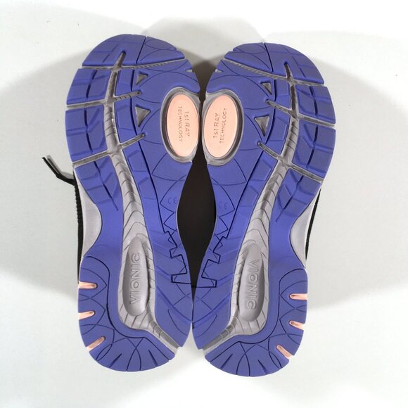 Vionic Endure Lace Up Sneakers Womens Size 11 Black Knit - Picture 7 of 9